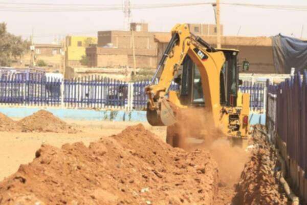 العمل في ملعب الهلال