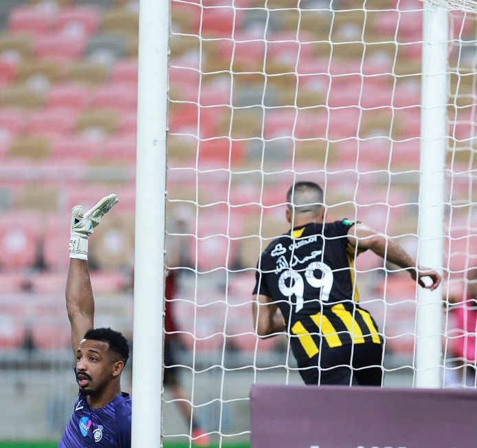 فرحة حمد الله بالهدف