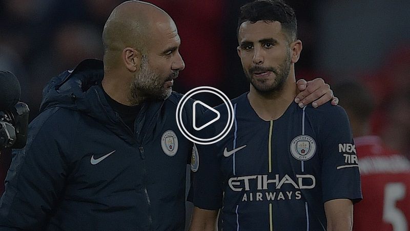 رياض محرز مع بيب جوارديولا