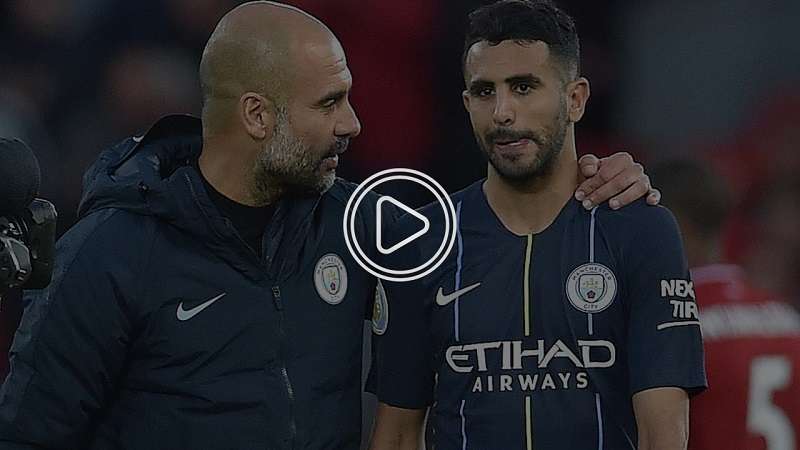 رياض محرز مع بيب جوارديولا