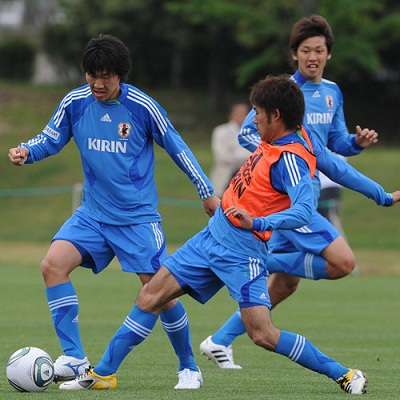 تدريبات منتخب اليابان الأولمبي في طوكيو