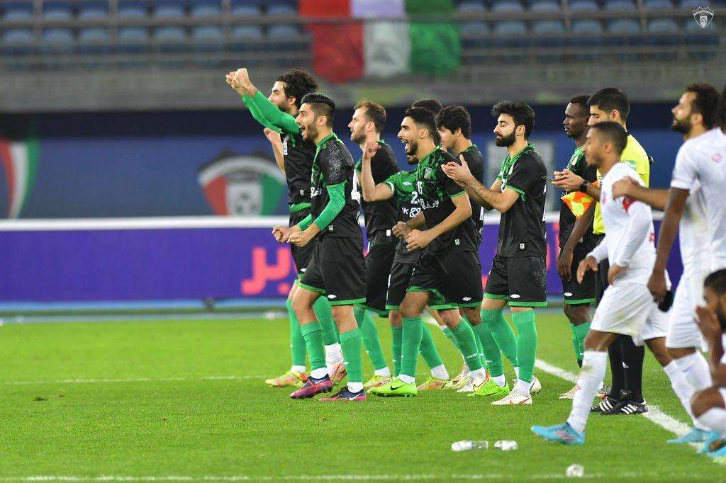 فرحة لاعبي العربي