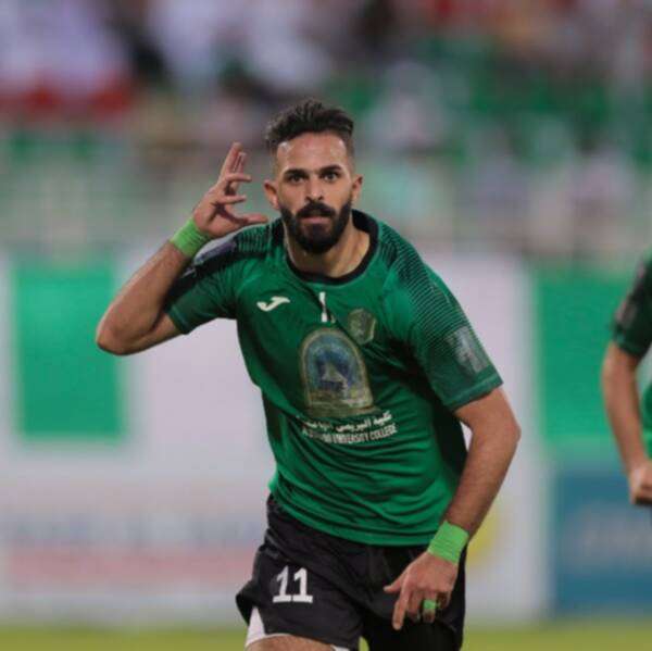 عدي القرا يحتفل بهدف الفوز