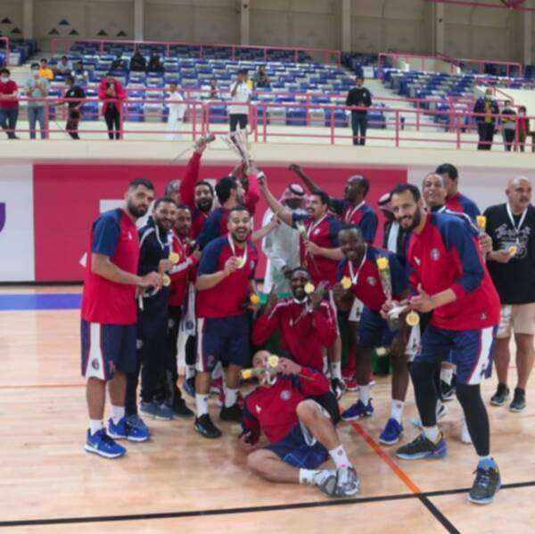 احتفالات لاعبي العدالة