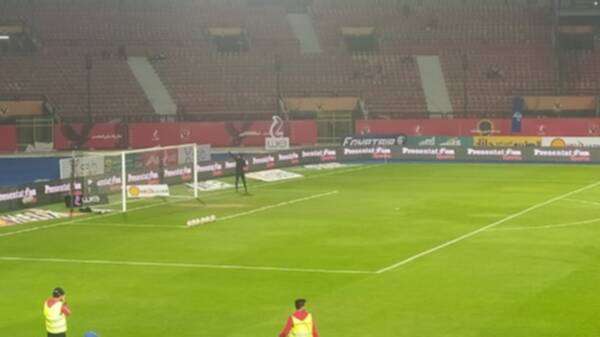 تدريبات قبل مباراة الأهلي والمقاصة