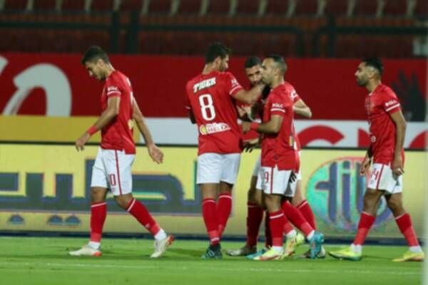 فرحة لاعبي الأهلي 