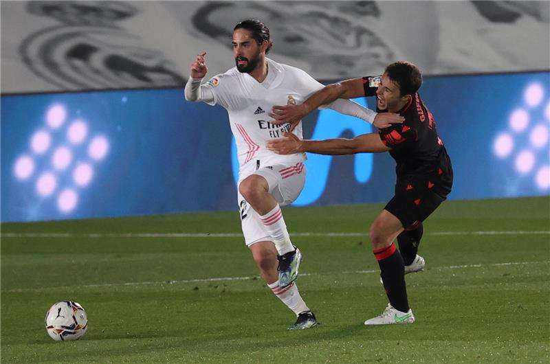 من مباراة سابقة للريال وسوسيداد