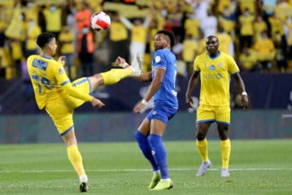 من مباراة ديربي الرياض أمس