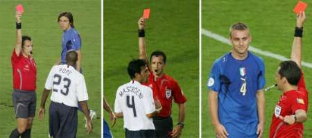 ثلاث حالات طرد شهدها اللقاء !! 