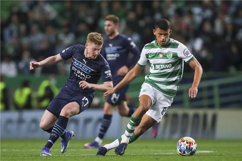 من مواجهة مانشستر سيتي وسبورتينج لشبونة