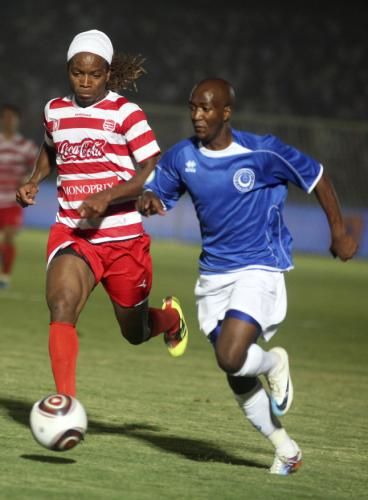من لقاء الهلال السوداني والأفريقي التونسي في دوؤي أبطال لإفريقيا