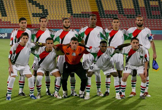 لقطة جماعية لمنتخب فلسطين الأوليمبي