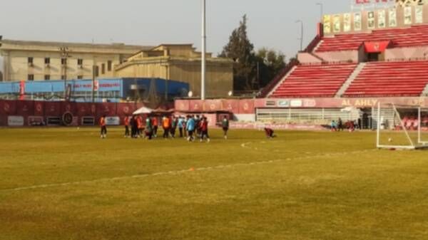 من مران الأهلي اليوم