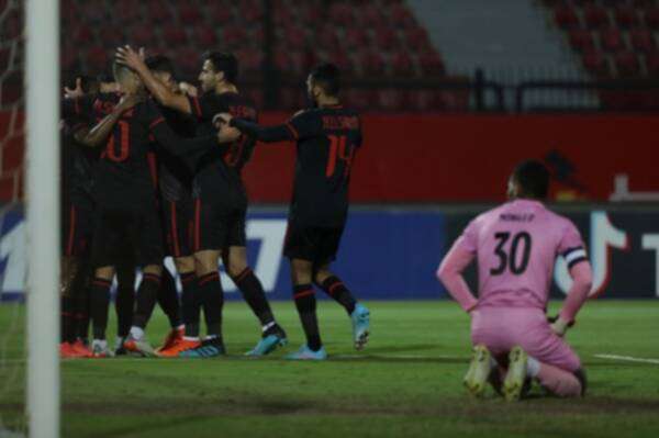 فرحة لاعبي الأهلي