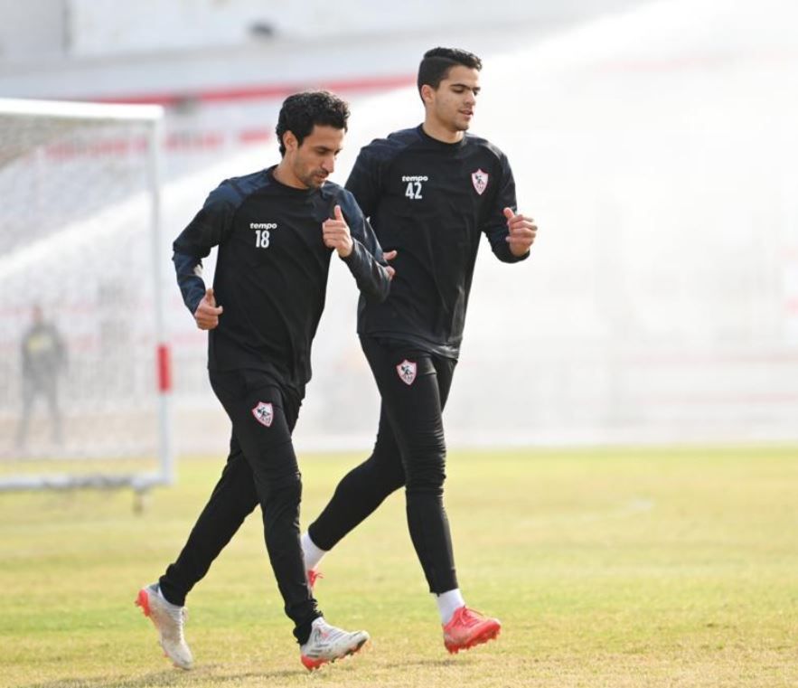 أيمن حفني في مران الزمالك