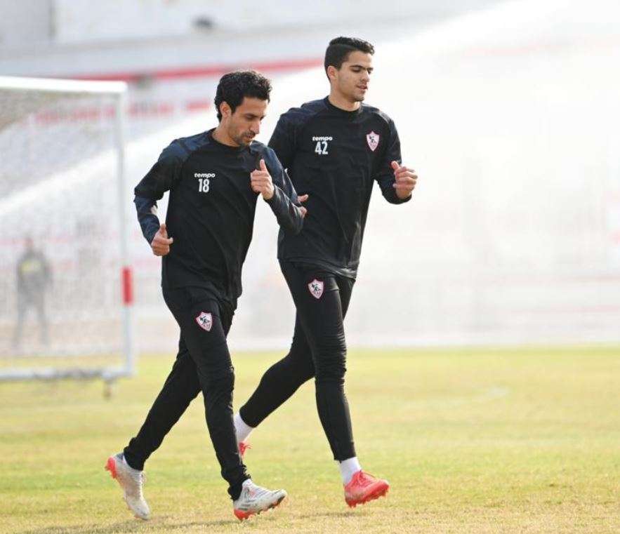 أيمن حفني في مران الزمالك