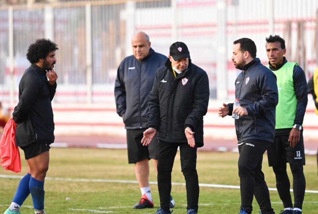 جيسفالدو فيريرا في مران الزمالك