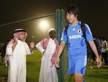 المهاجم كينسوكي ناغاي بعد نهاية التدريب القصير