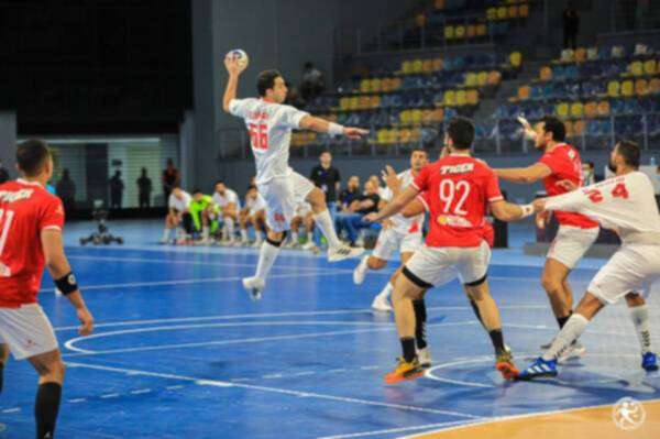 من لقاء سابق بين الفريقين- المصدر: الاتحاد المصري لليد