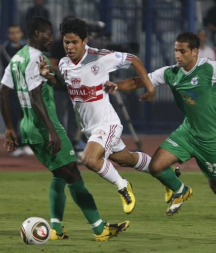 لقطة لمباراة سابقة للزمالك والمصري