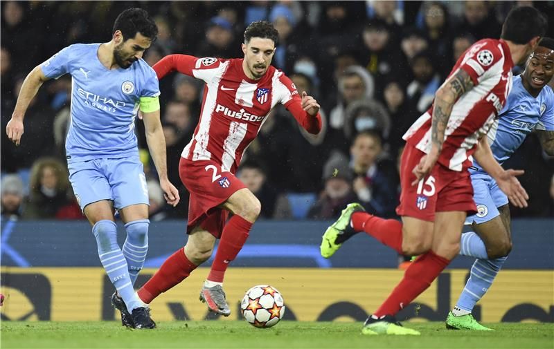 من لقاء مانشستر سيتي وأتلتيكو مدريد