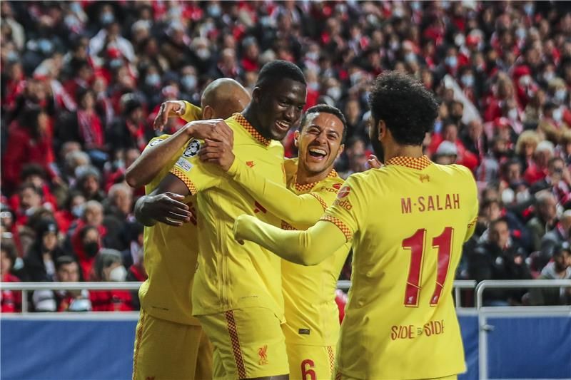 فرحة لاعبي ليفربول