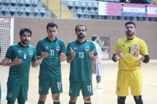 فرحة لاعبي العراق