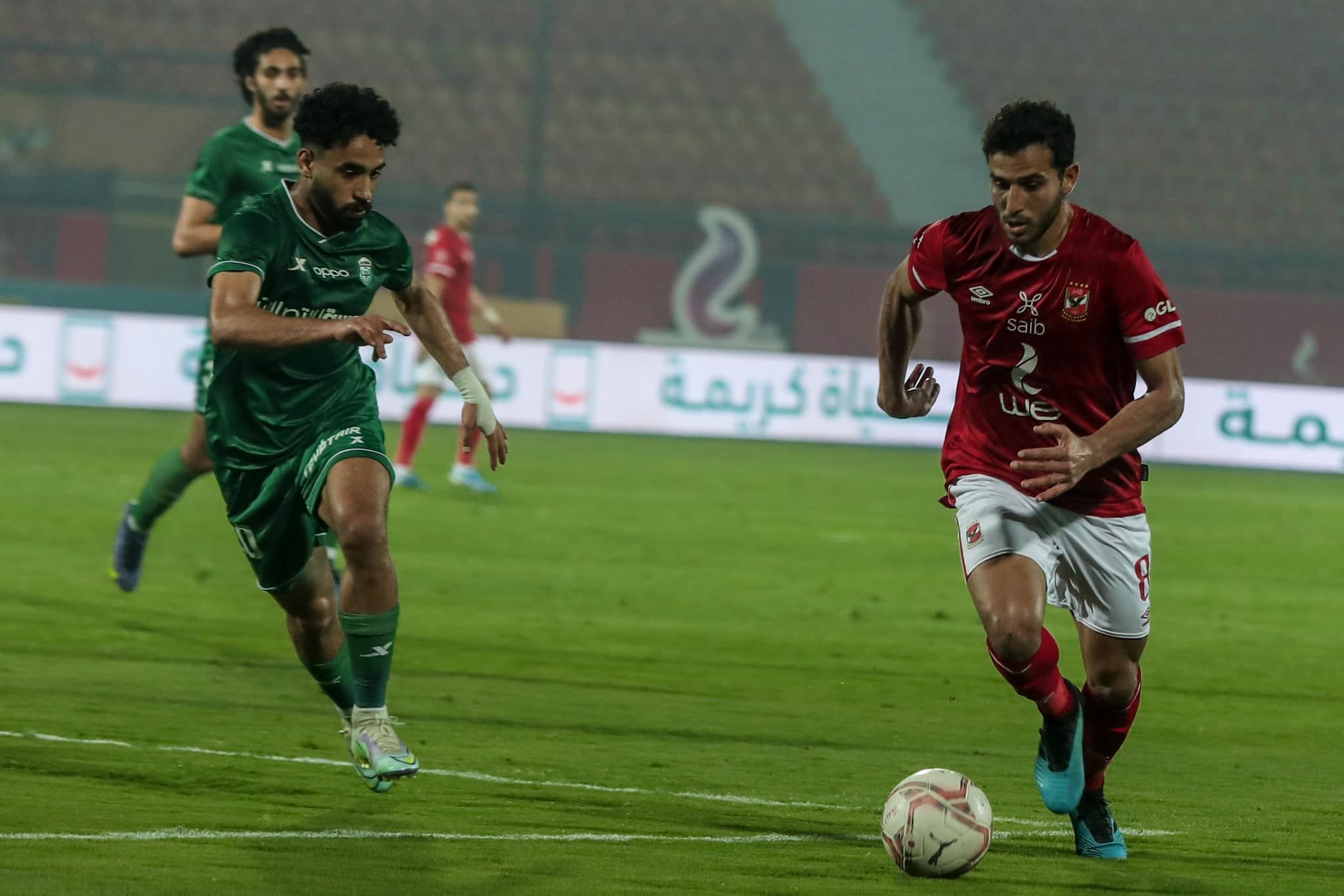 حمدي فتحي في مباراة الأهلي والاتحاد