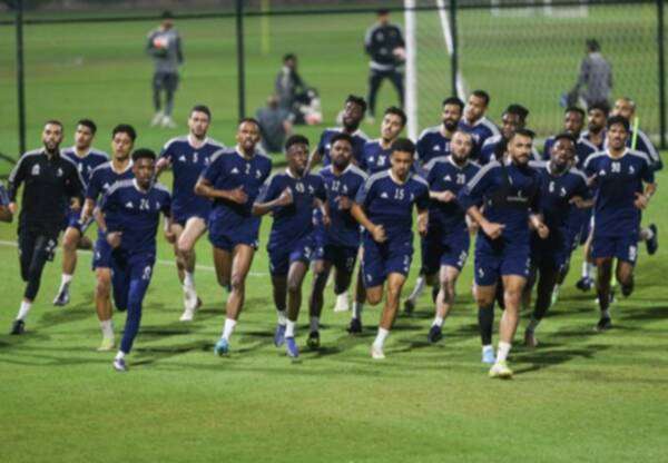 جانب من تدريبات الاتفاق