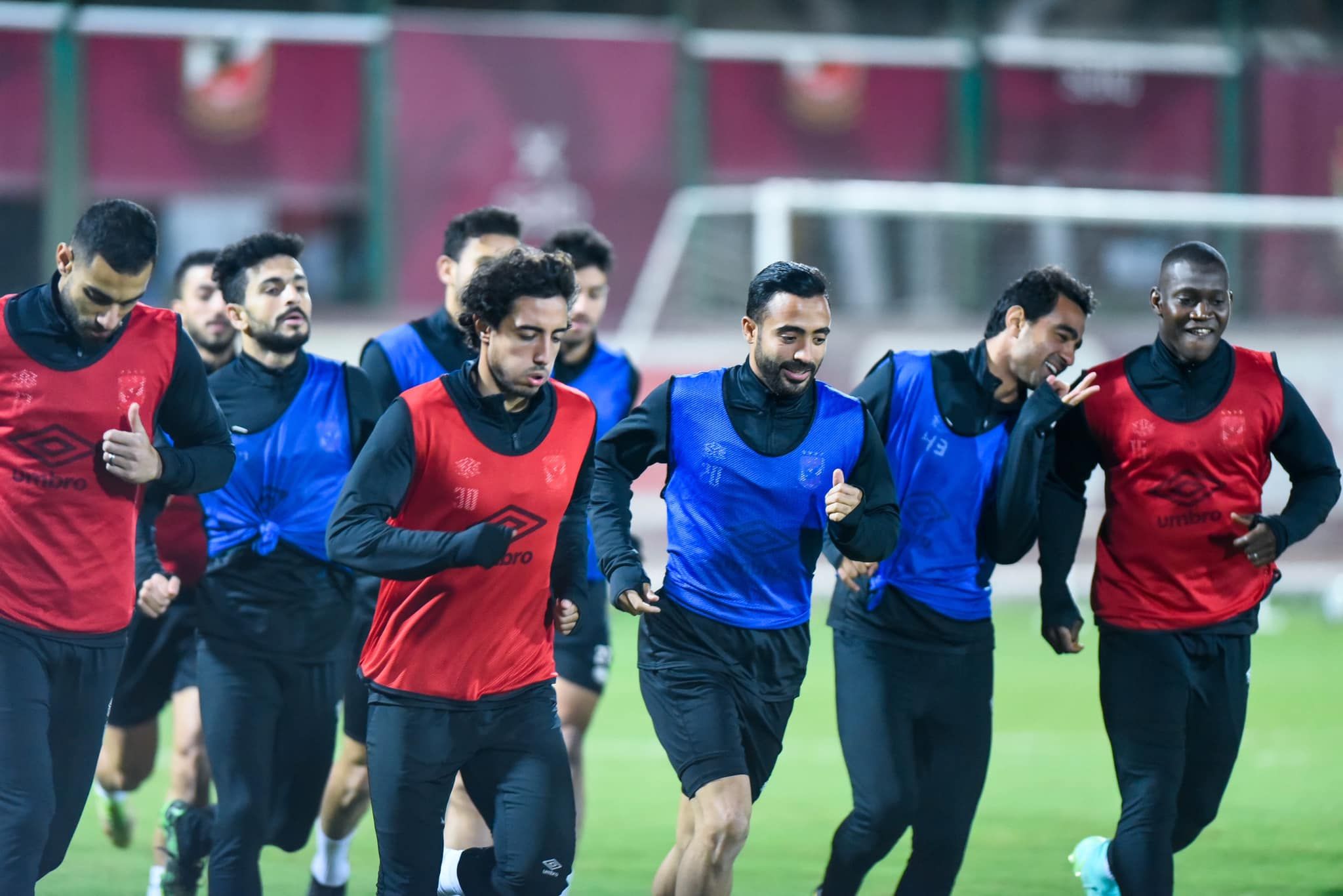 جانب من مران الأهلي اليوم