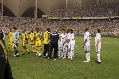 لقطة من مباراة إعتزال ماجد الله جمعت ريال مدريد بالنصر السعودي