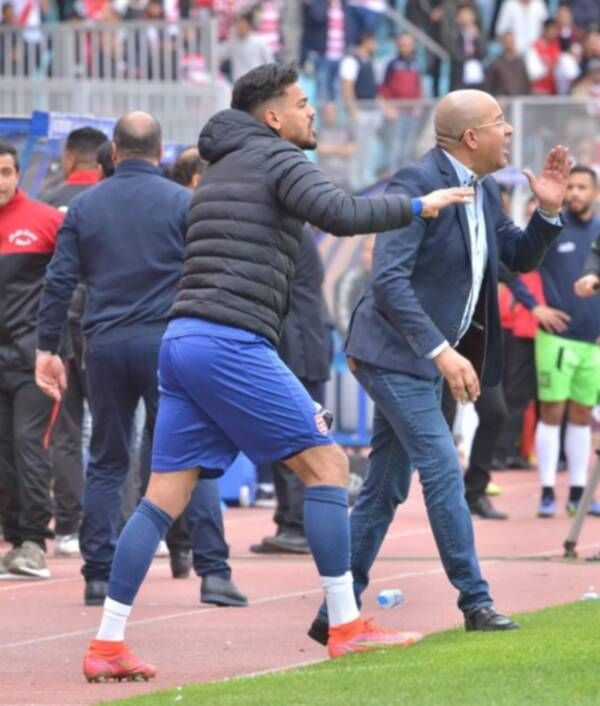 من أحداث مباراة هلال الشابة والأفريقي