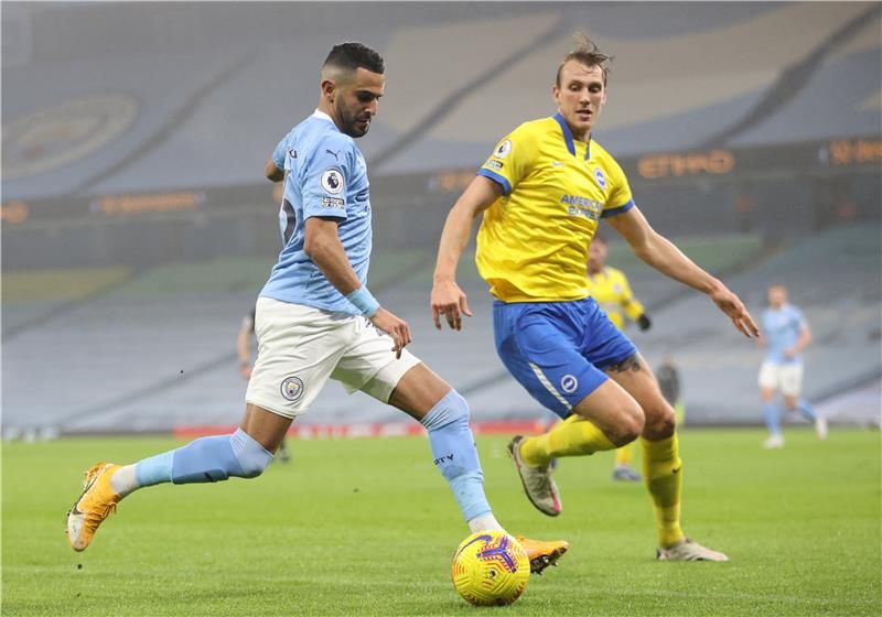 محرز في لقاء سابق ضد برايتون