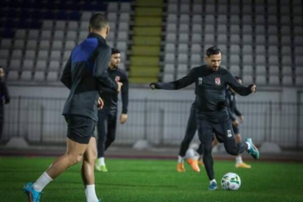 علي معلول في مران الأهلي اليوم