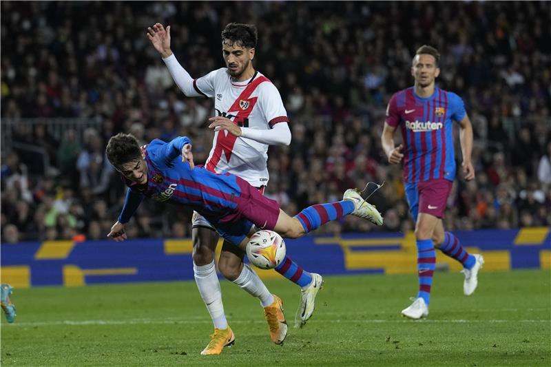 من مباراة برشلونة وفايكانو