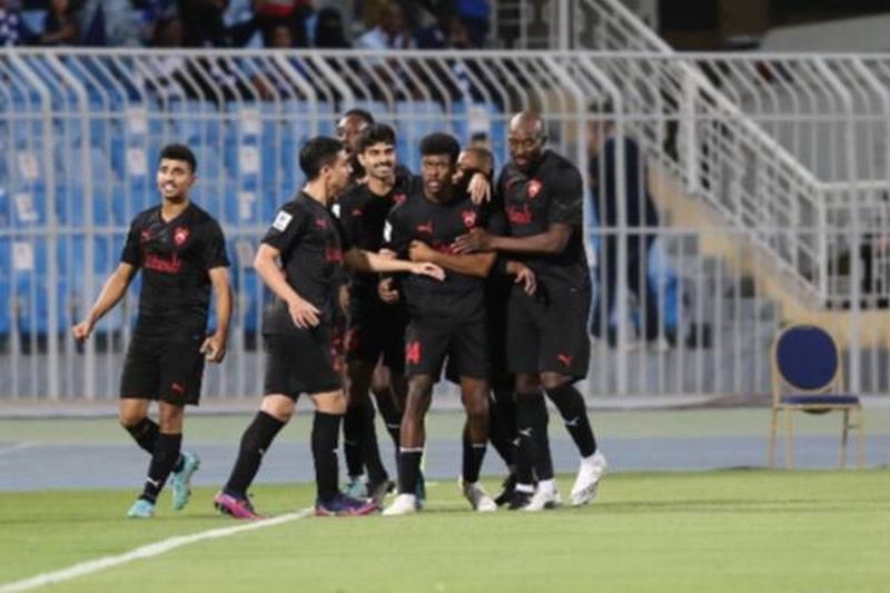 فرحة لاعبي الريان