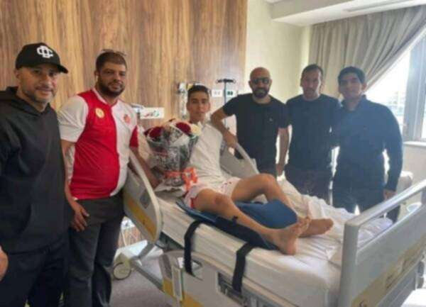 مؤيد اللافي في المستشفى