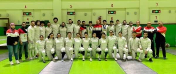 لاعبو منتخب مصر للسلاح