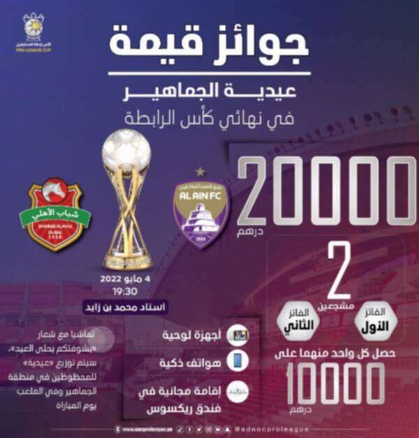 بطاقة المباراة النهائية