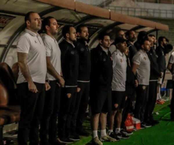 هيثم شعبان مع الجهاز الفني