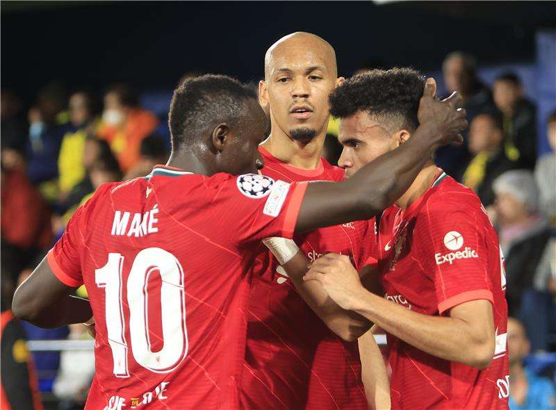 فرحة لاعبي ليفربول