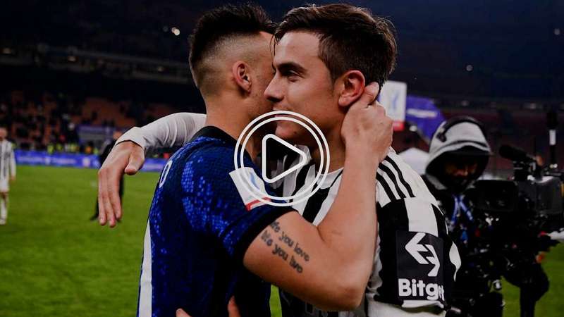 باولو ديبالا مع لاوتارو