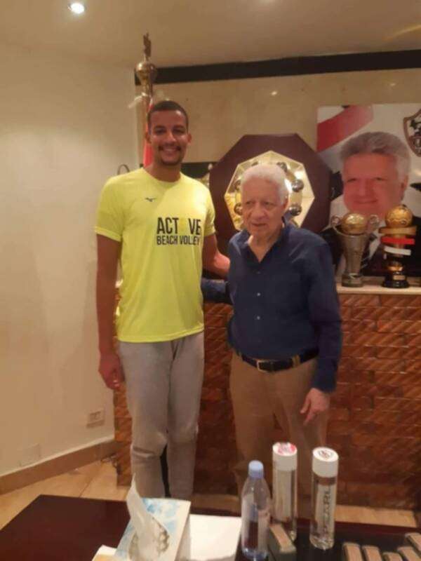 مرتضى منصور مع زياد محمد