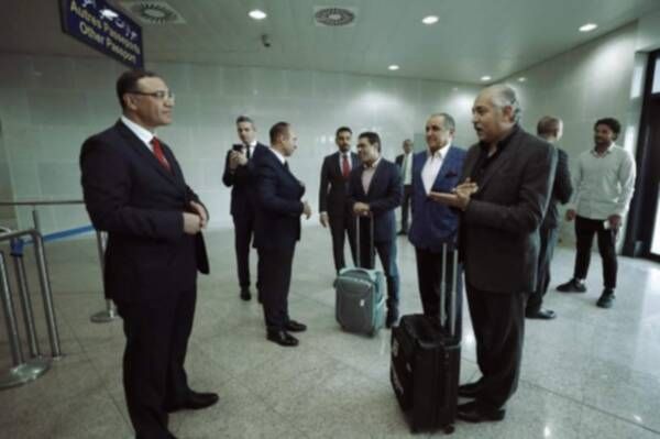 جانب من وصول البعثة