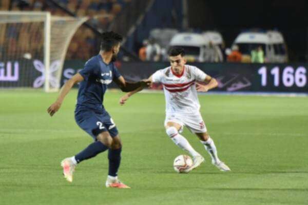 جانب من لقاء الزمالك وإنبي