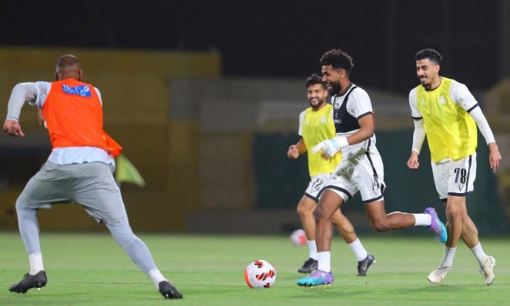 جانب من تدريبات النصر