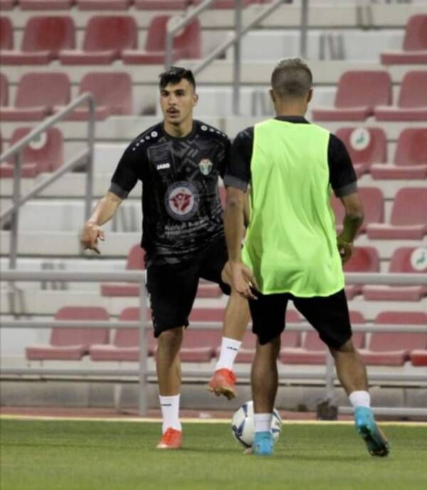 من تدريبات منتخب الأردن اليوم