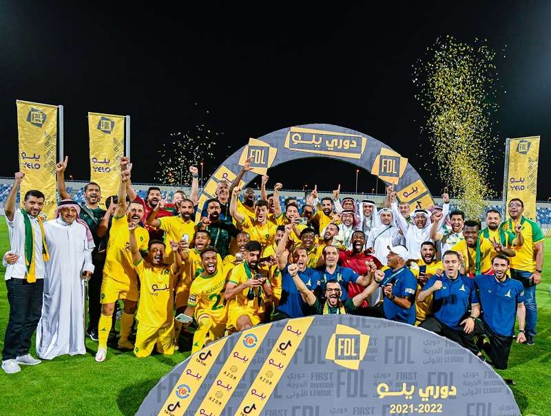 من التتويج (نقلا عن حساب الخليح على تويتر)