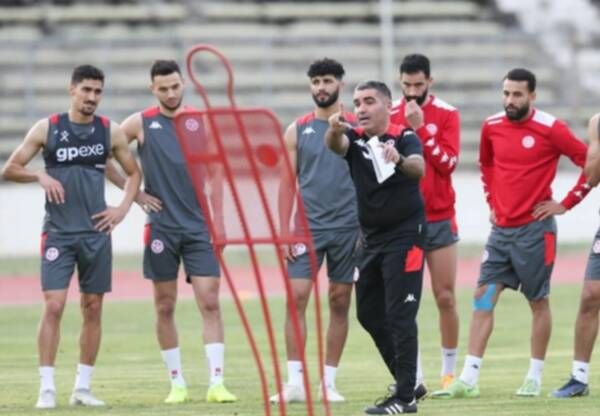 جلال القادري خلال تدريبات اليوم 