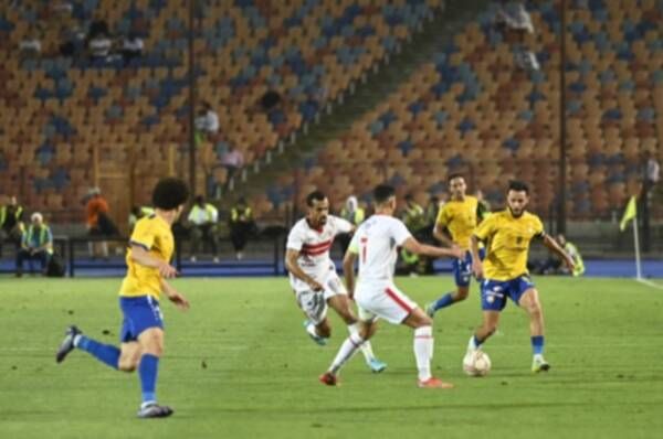 من مباراة الزمالك والإسماعيلي